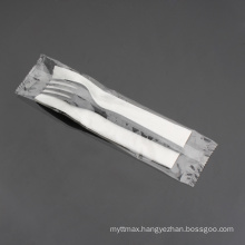 Wholesale exquisite tableware individually packaged 2 piece plastic cutlery set package for sale